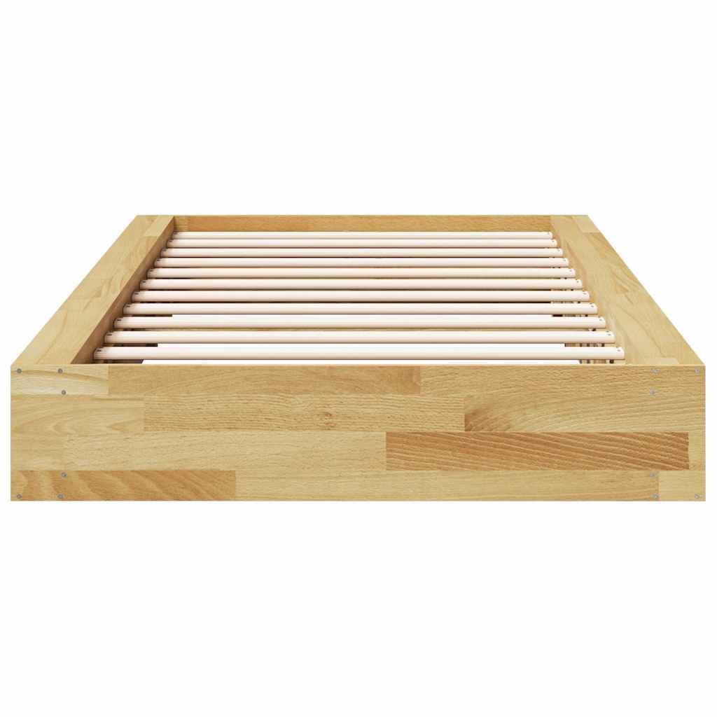 vidaXL Rama łóżka bez materaca 90x190 cm lite drewno dąb