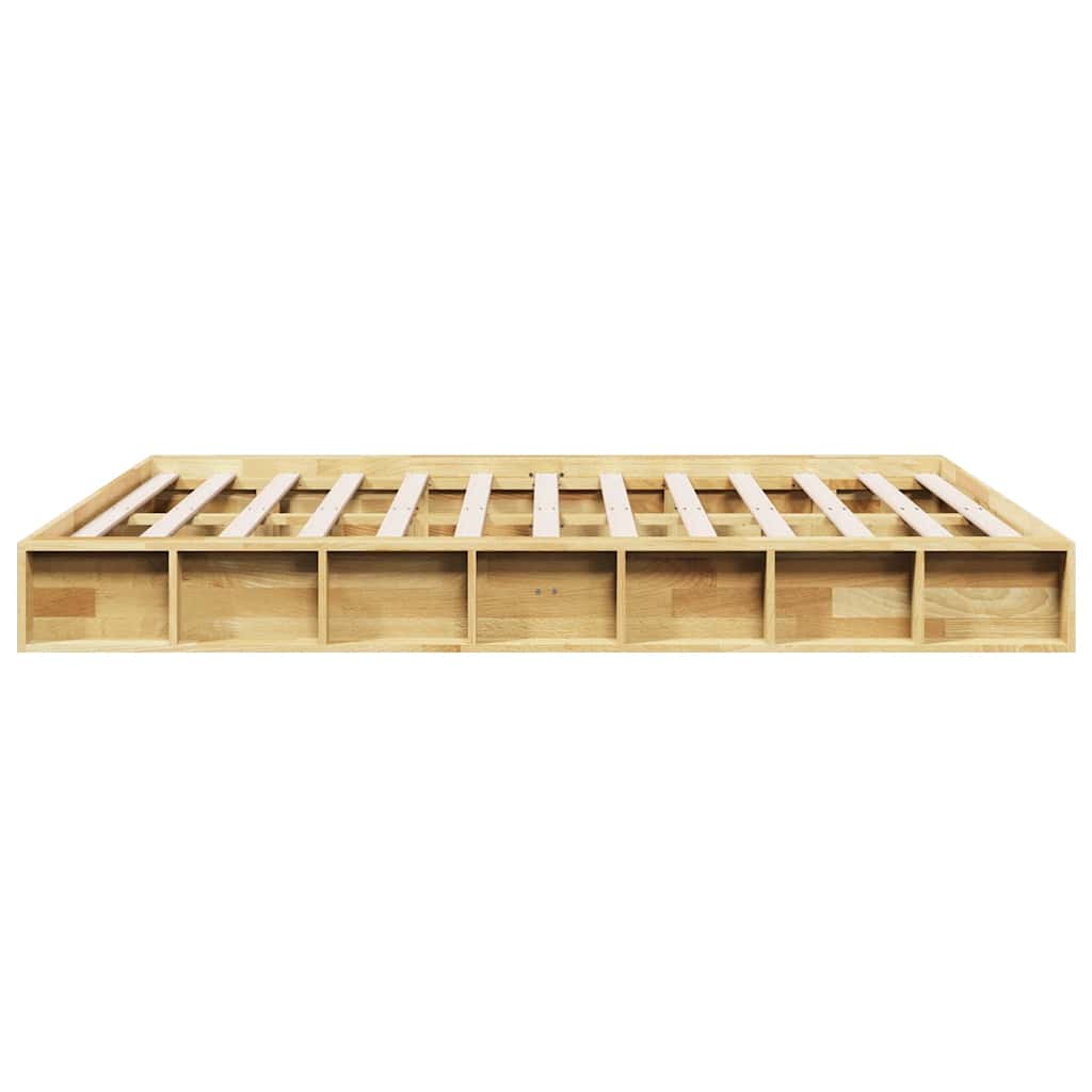 vidaXL Rama łóżka bez materaca 135x190 cm lite drewno dąb