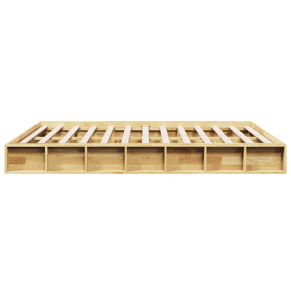 vidaXL Rama łóżka bez materaca 140x190 cm lite drewno dąb