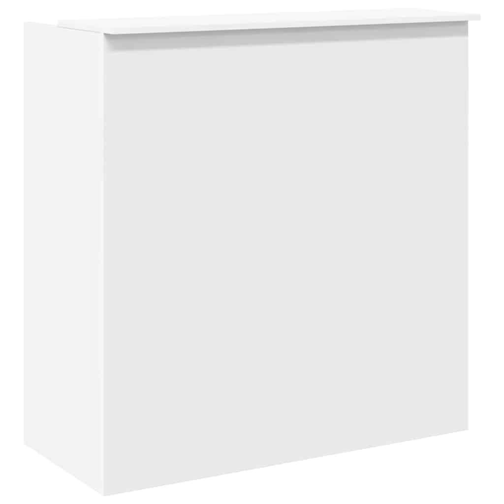 vidaXL Biurko recepcyjne białe 100x50x103,5 cm Drewno konstrukcyjne