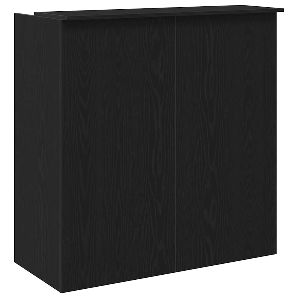 vidaXL Biurko recepcyjne dąb czarny 100x50x103,5 cm Drewno konstrukcyjne