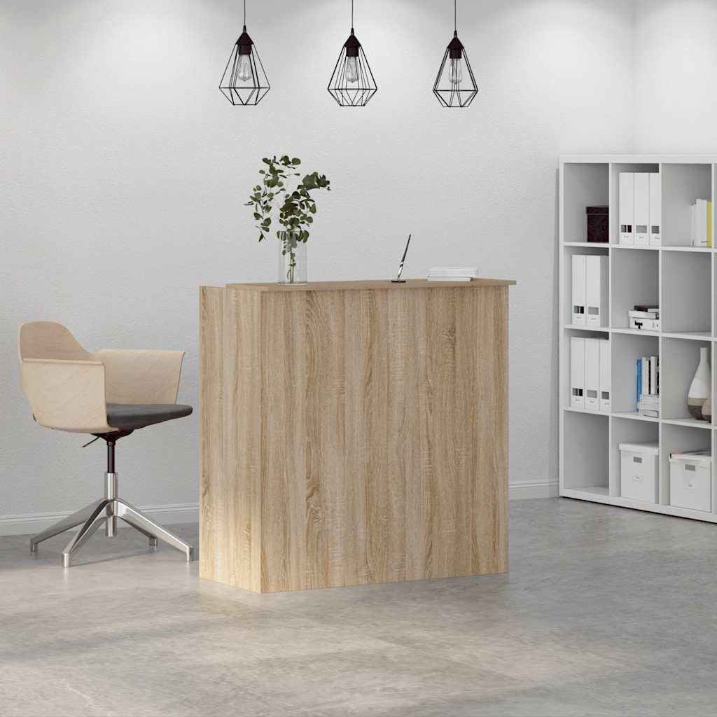 vidaXL Biurko recepcyjne Sonoma Oak 100x50x103,5 cm Drewno konstrukcyjne