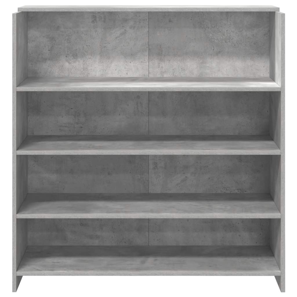 vidaXL Biurko recepcyjne betonowe szare 100x50x103,5 cm drewno klejone