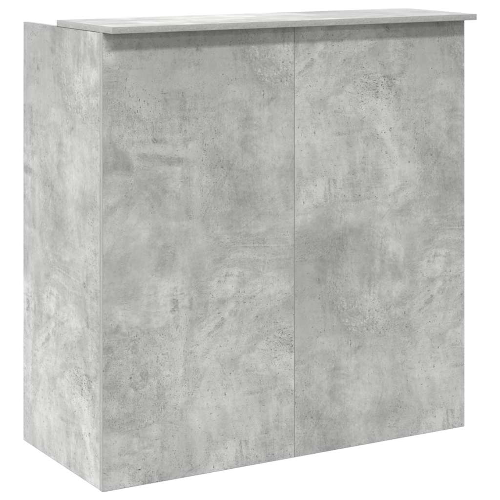 vidaXL Biurko recepcyjne betonowe szare 100x50x103,5 cm drewno klejone
