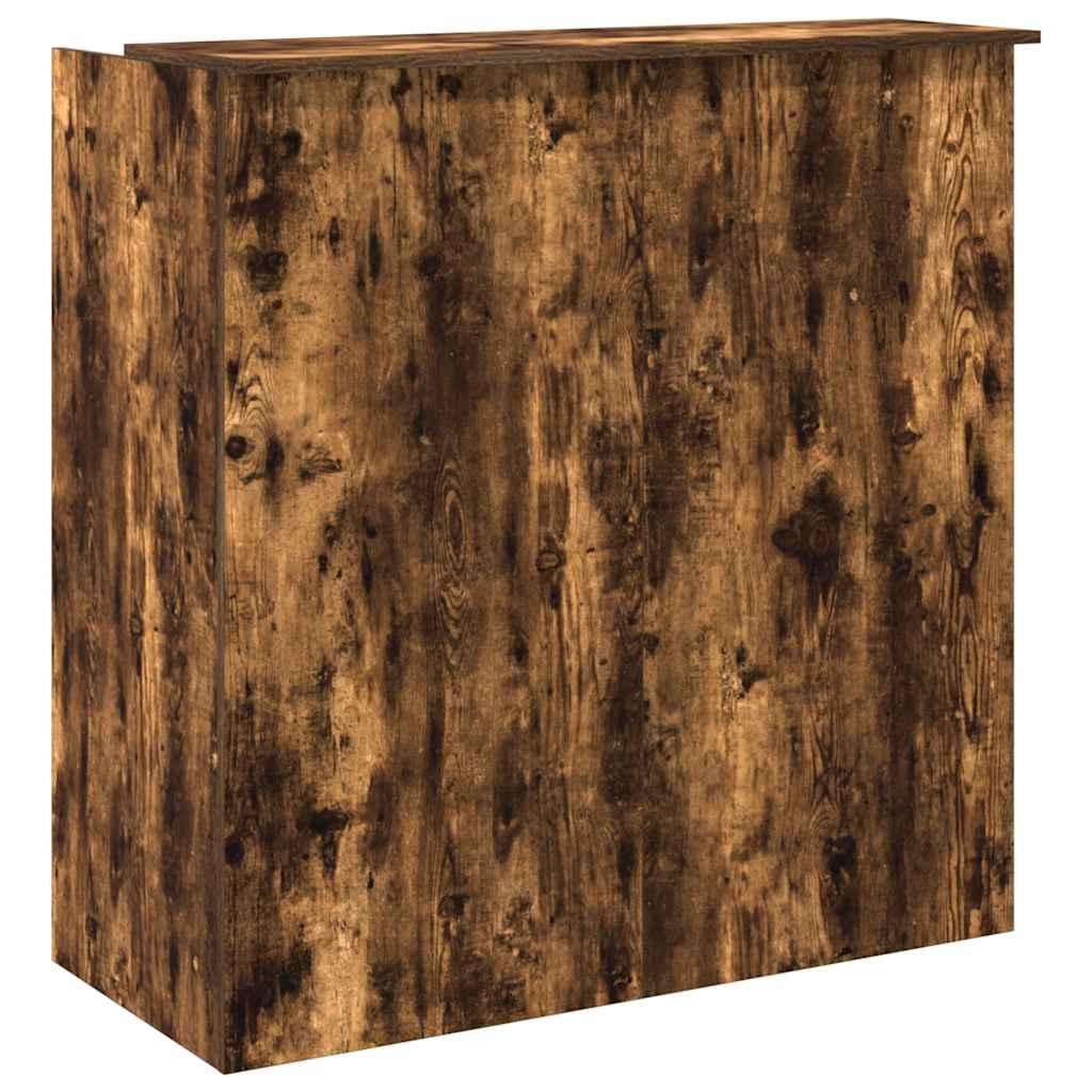 vidaXL Biurko recepcyjne dąb wędzony 100x50x103,5 cm Drewno klejone