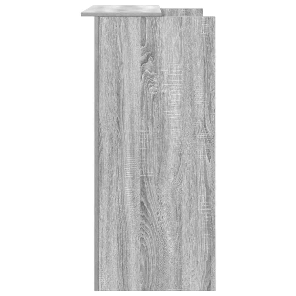 vidaXL Biurko recepcyjne szare Sonoma 100x50x103,5 cm Drewno klejone