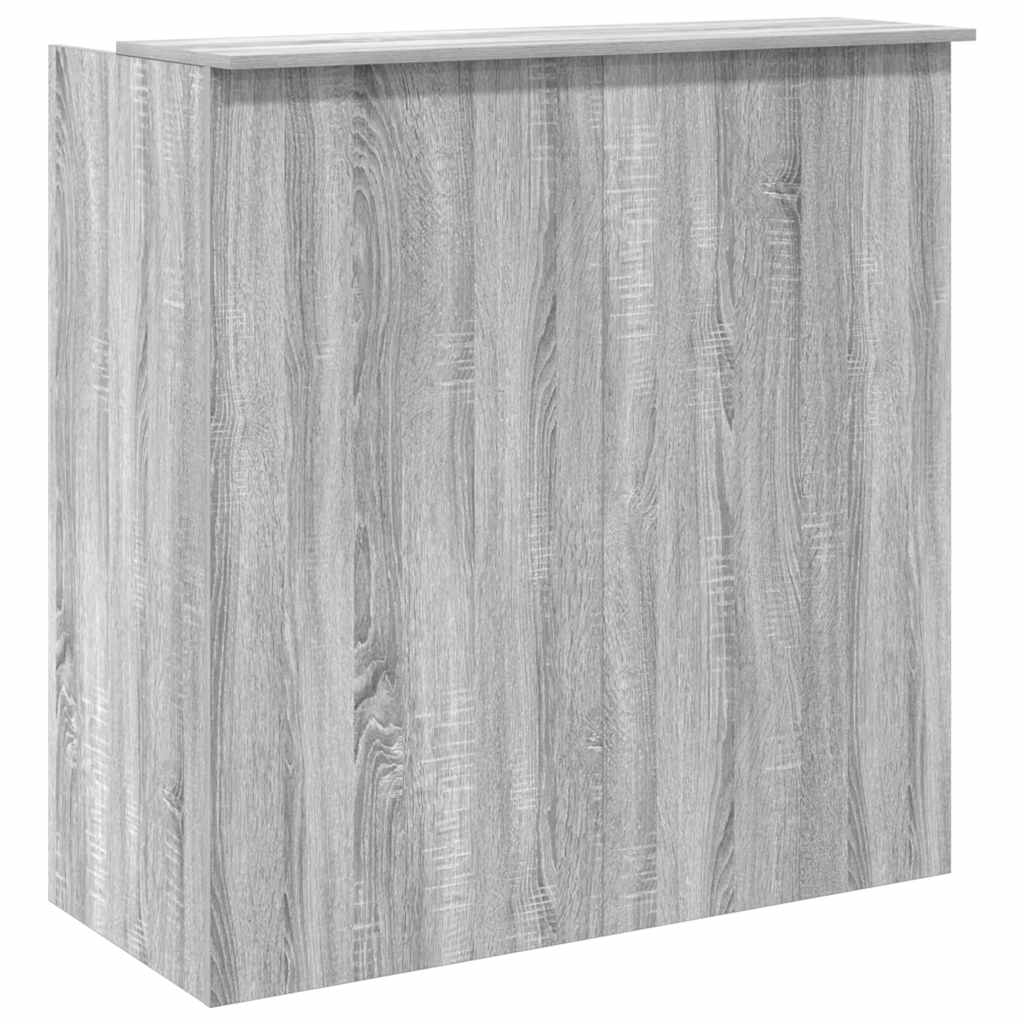 vidaXL Biurko recepcyjne szare Sonoma 100x50x103,5 cm Drewno klejone