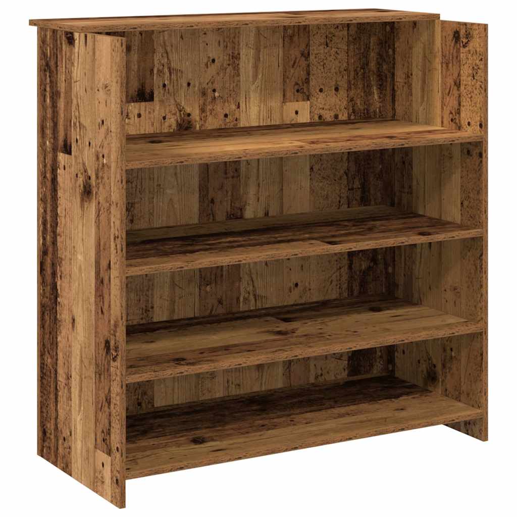 vidaXL Biurko recepcyjne Stare drewno 100x50x103,5 cm Drewno klejone