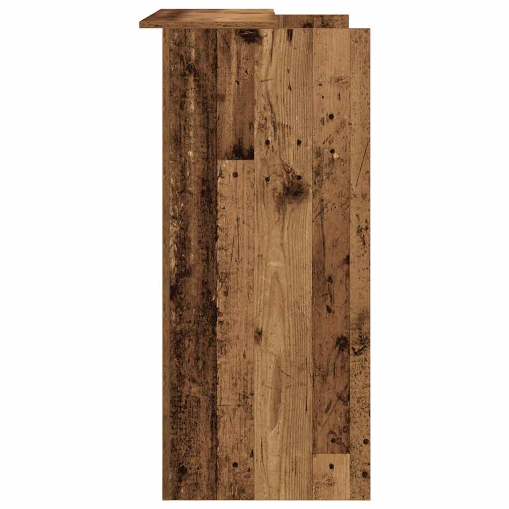 vidaXL Biurko recepcyjne Stare drewno 100x50x103,5 cm Drewno klejone