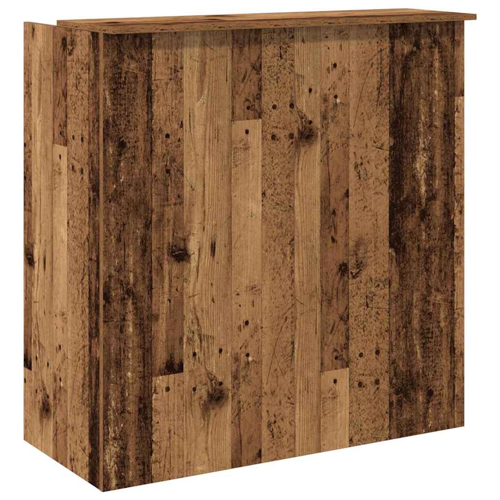 vidaXL Biurko recepcyjne Stare drewno 100x50x103,5 cm Drewno klejone