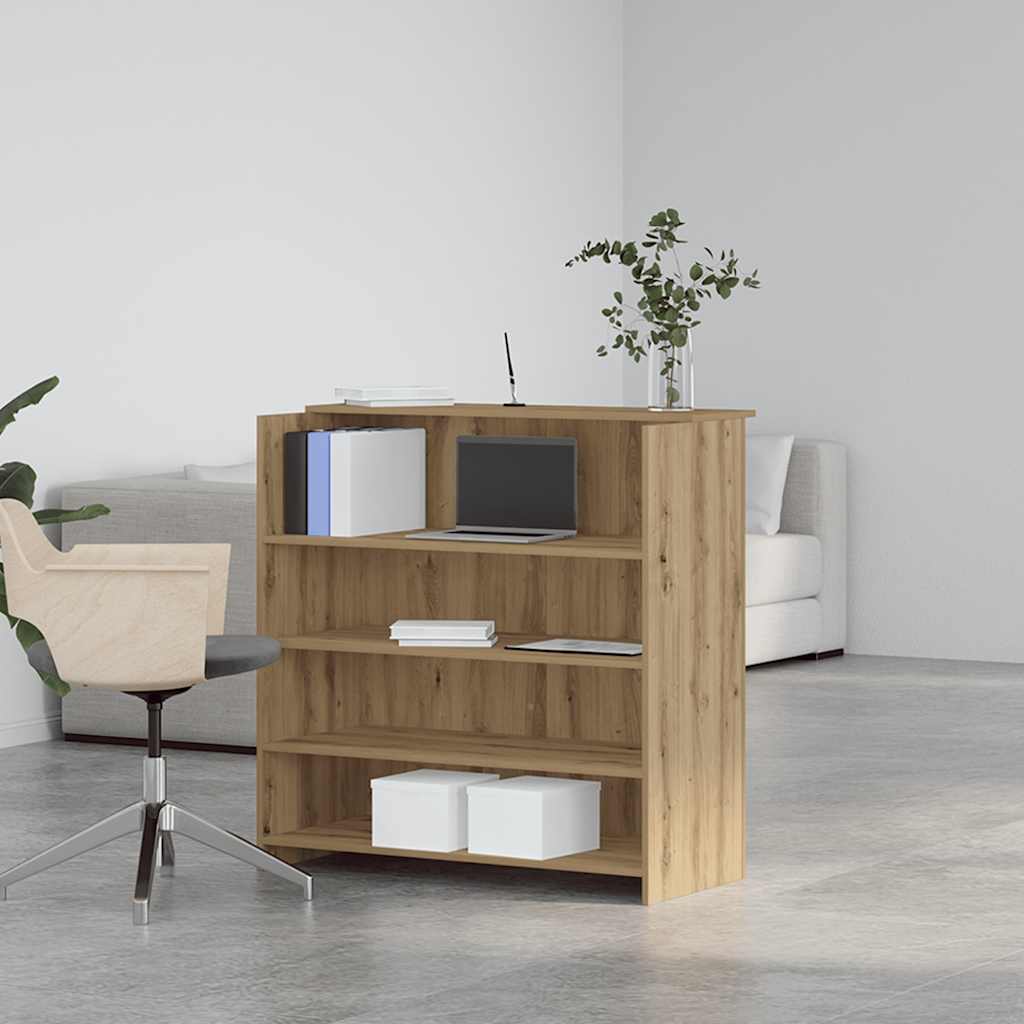 vidaXL Biurko recepcyjne dąb artisan 100x50x103,5 cm Drewno klejone