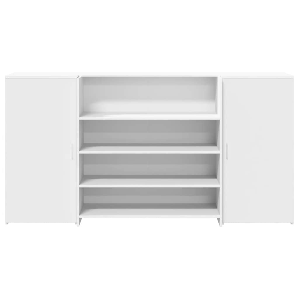 vidaXL Biurko recepcyjne białe 200x50x103,5 cm Drewno konstrukcyjne