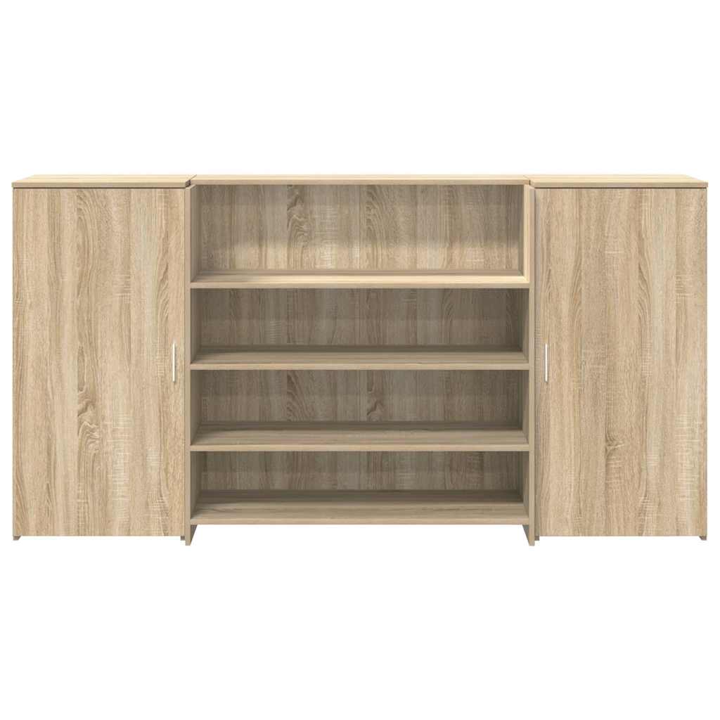 vidaXL Biurko recepcyjne dąb sonoma 200x50x103,5 cm Drewno klejone