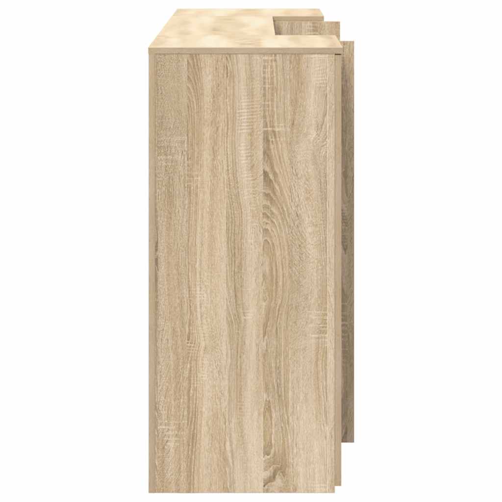 vidaXL Biurko recepcyjne dąb sonoma 200x50x103,5 cm Drewno klejone