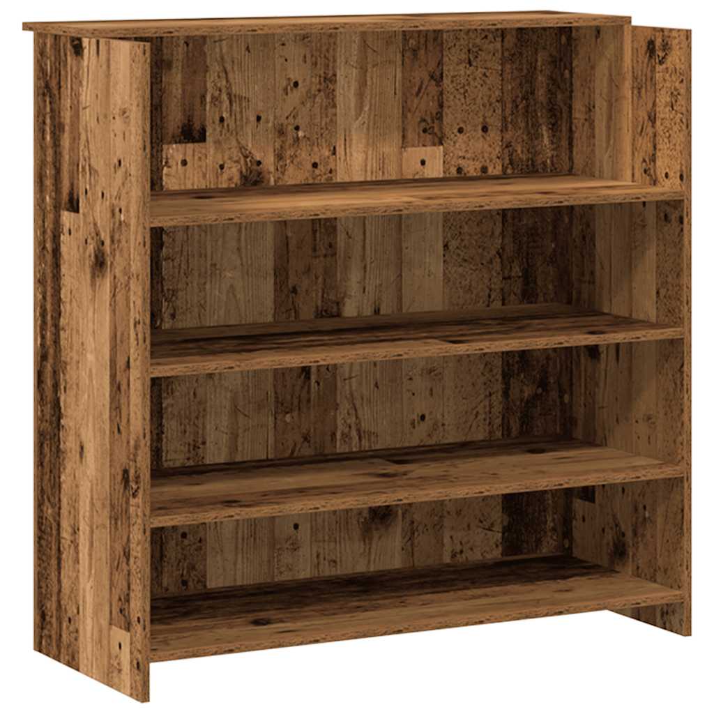 vidaXL Biurko recepcyjne Stare drewno 200x50x103,5 cm Drewno klejone