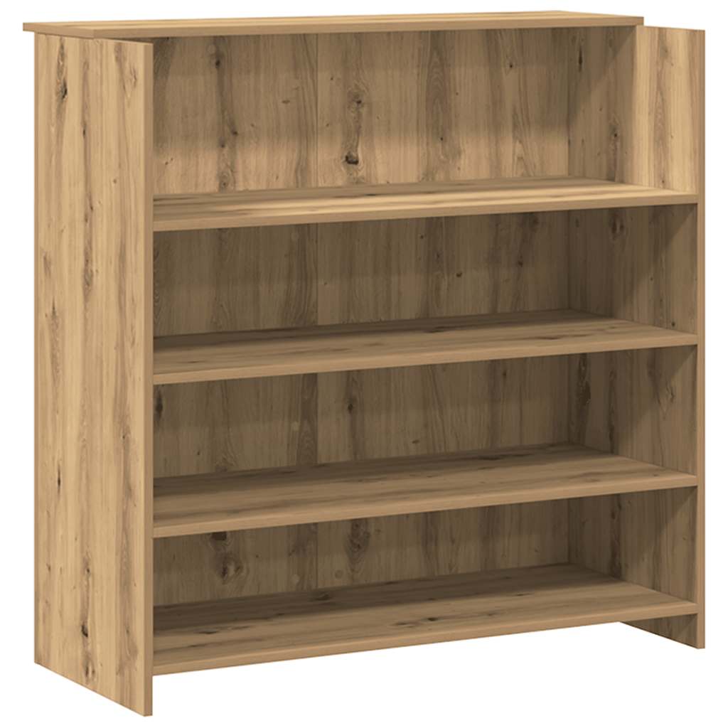 vidaXL Biurko recepcyjne dąb artisan 200x50x103,5 cm Drewno klejone