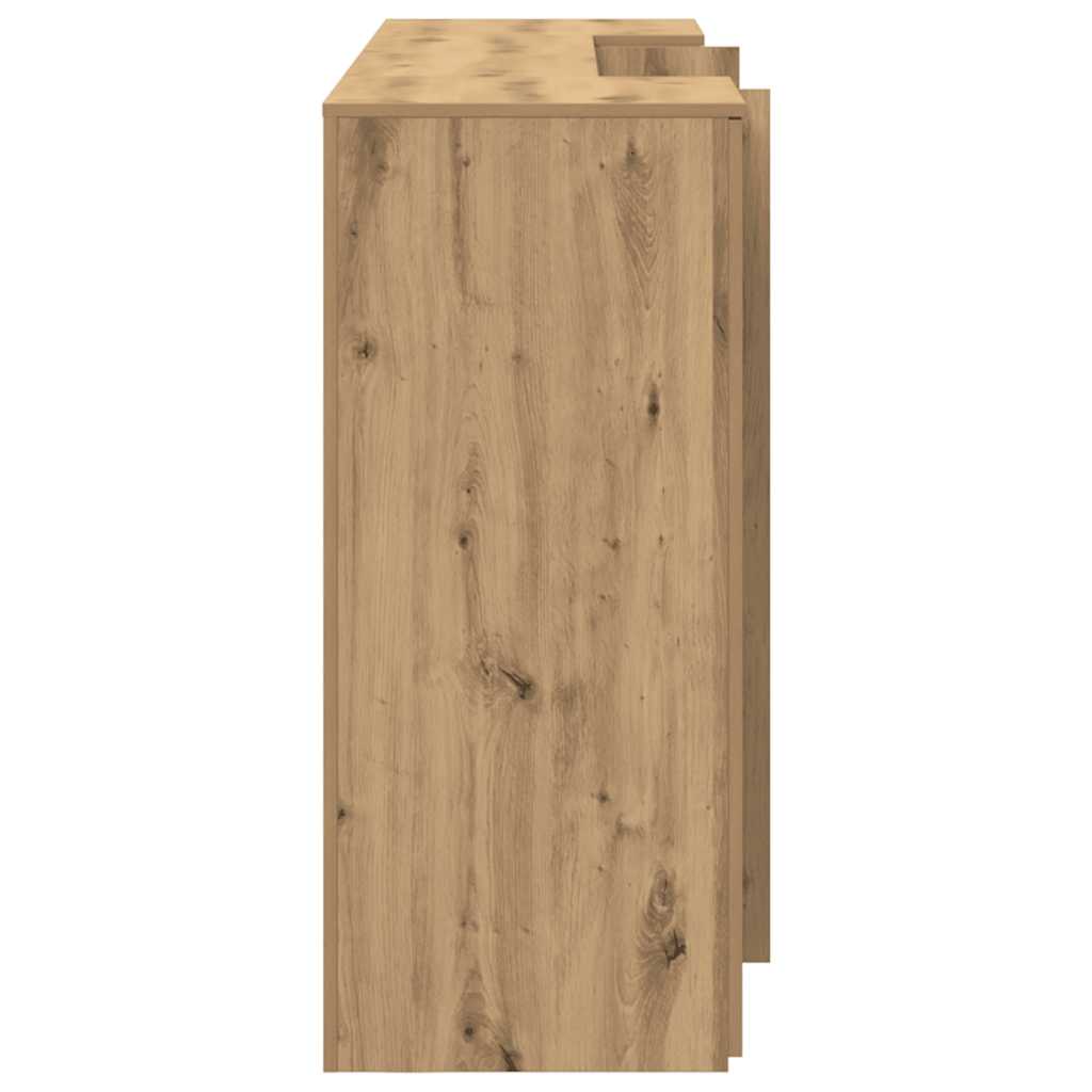 vidaXL Biurko recepcyjne dąb artisan 200x50x103,5 cm Drewno klejone