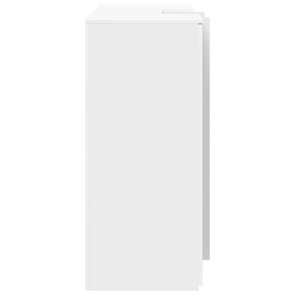 vidaXL Biurko recepcyjne białe 155x50x103,5 cm Drewno klejone