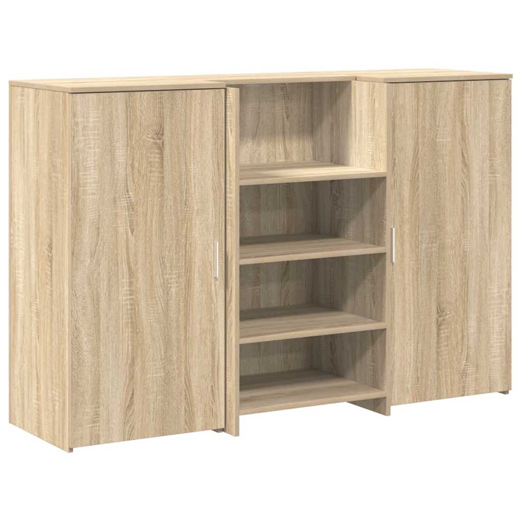 vidaXL Biurko recepcyjne dąb sonoma 155x50x103,5 cm Drewno klejone
