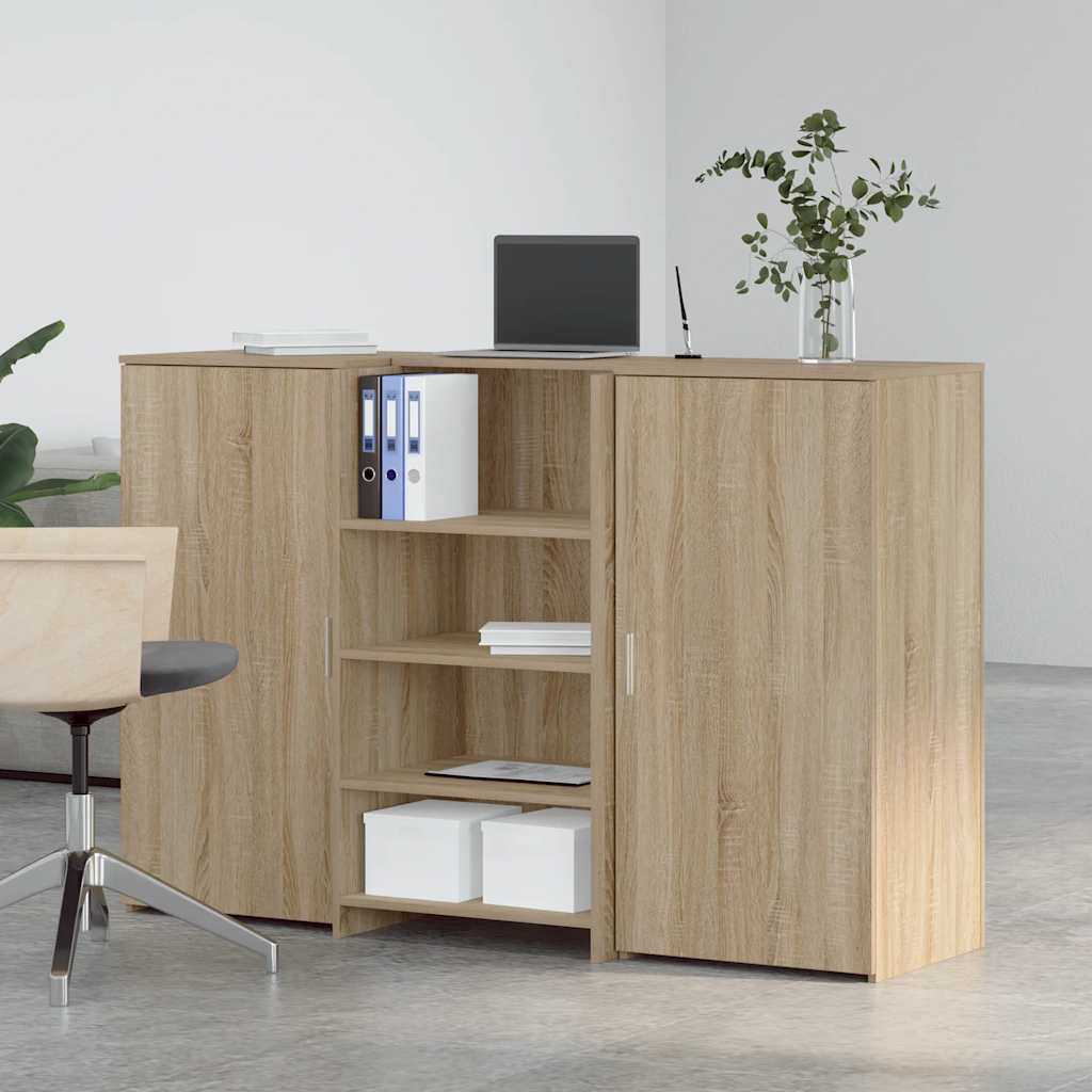 vidaXL Biurko recepcyjne dąb sonoma 155x50x103,5 cm Drewno klejone