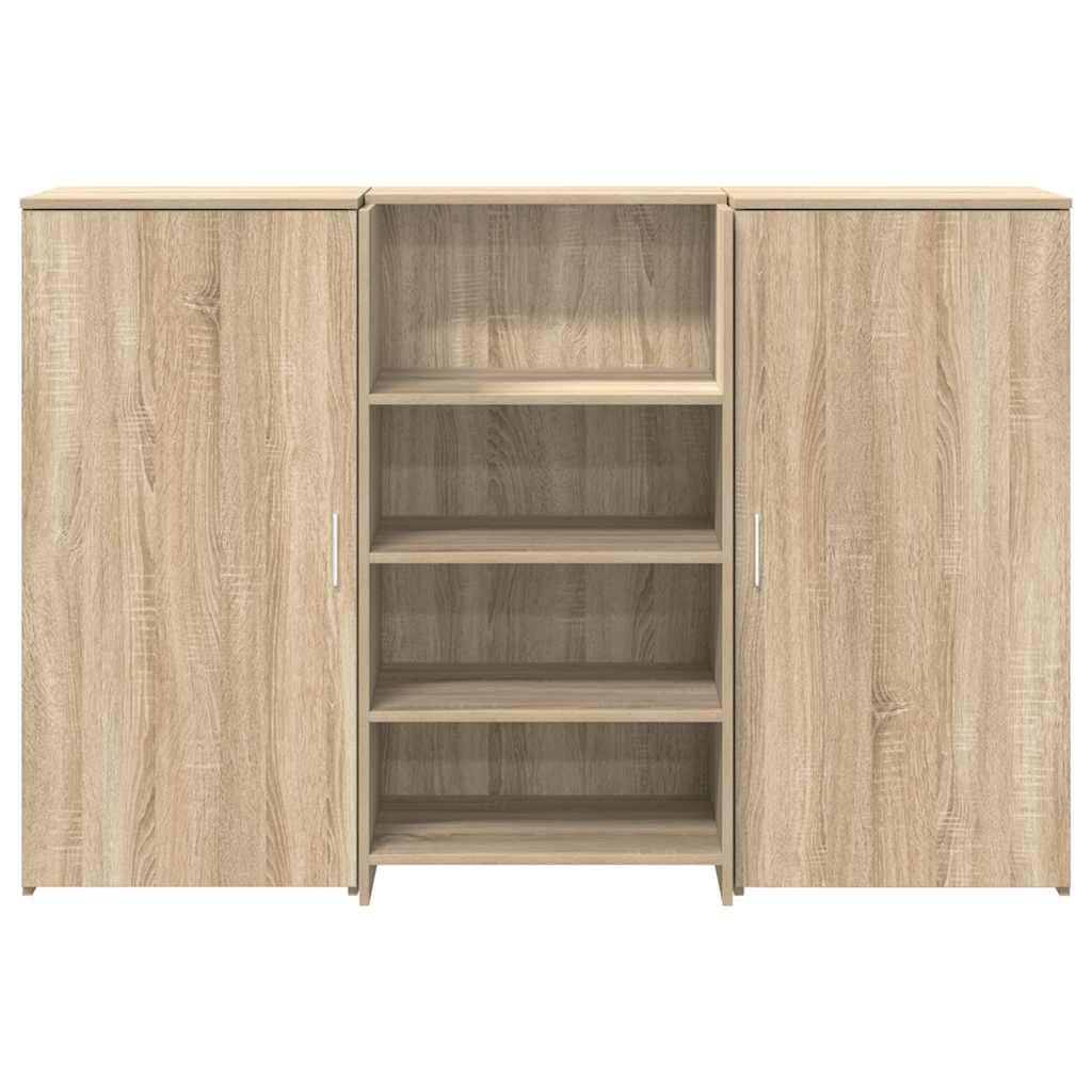 vidaXL Biurko recepcyjne dąb sonoma 155x50x103,5 cm Drewno klejone