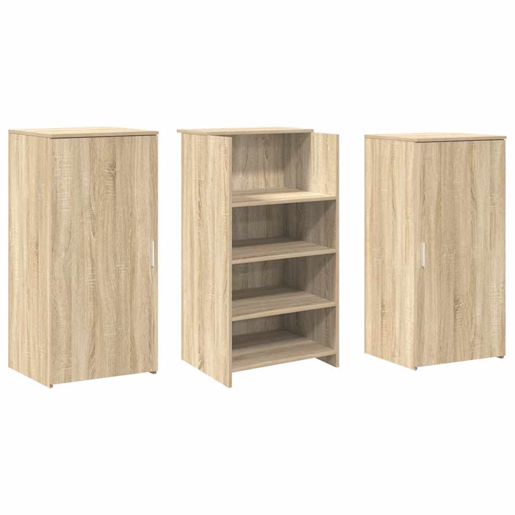 vidaXL Biurko recepcyjne dąb sonoma 155x50x103,5 cm Drewno klejone