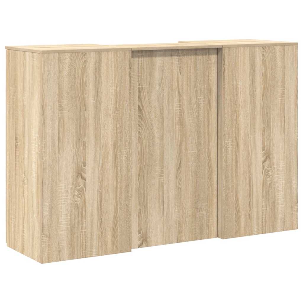 vidaXL Biurko recepcyjne dąb sonoma 155x50x103,5 cm Drewno klejone
