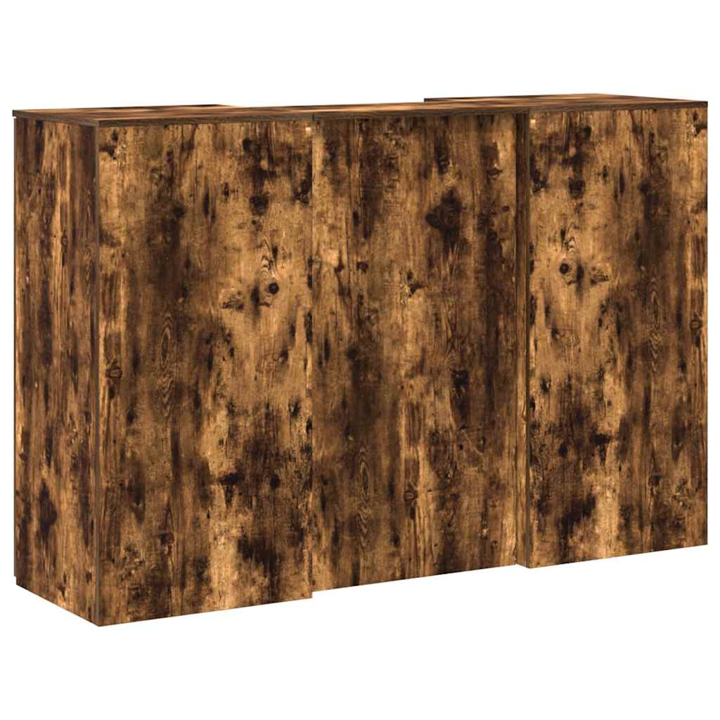 vidaXL Biurko recepcyjne dąb wędzony 155x50x103,5 cm Drewno klejone