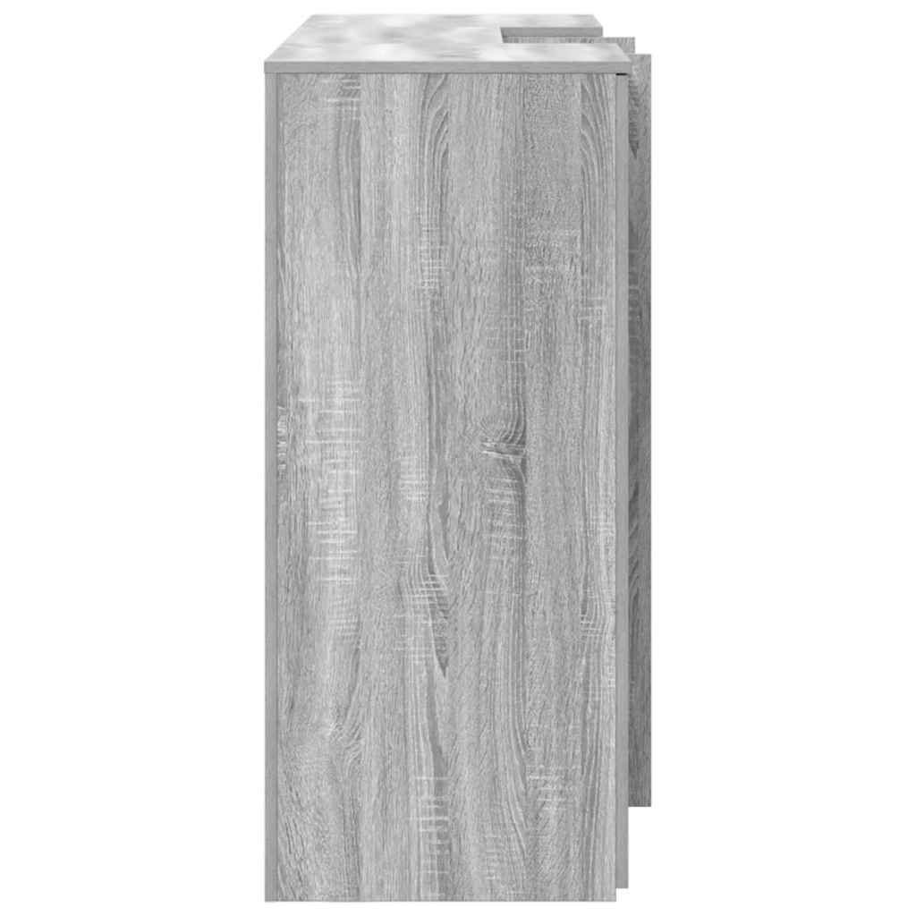vidaXL Biurko recepcyjne szare Sonoma 155x50x103,5 cm Drewno klejone