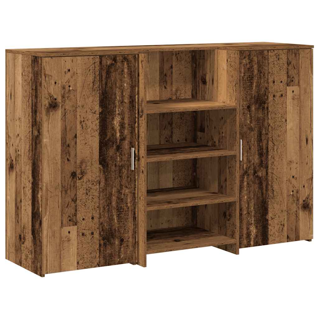 vidaXL Biurko recepcyjne Stare drewno 155x50x103,5 cm Drewno klejone