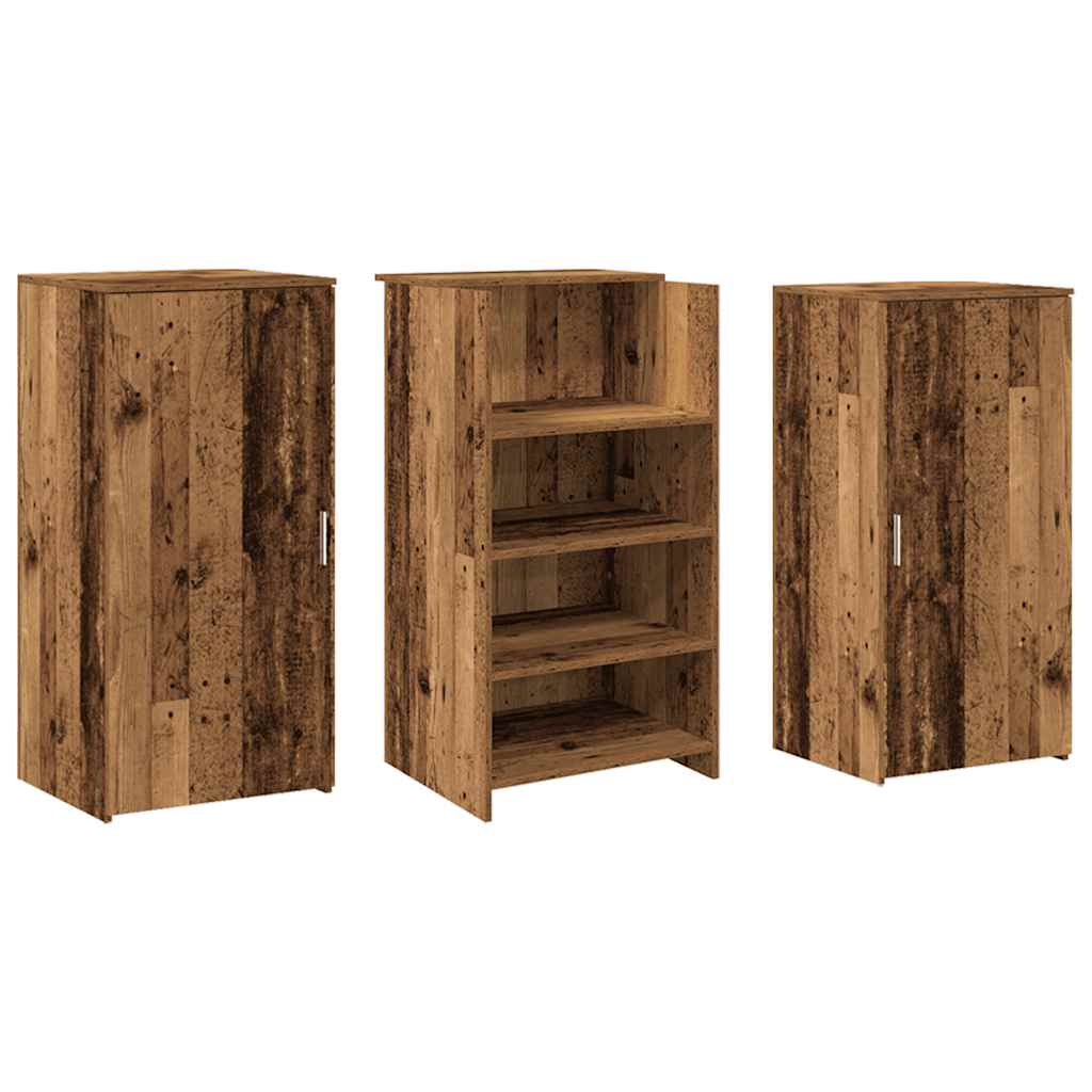 vidaXL Biurko recepcyjne Stare drewno 155x50x103,5 cm Drewno klejone
