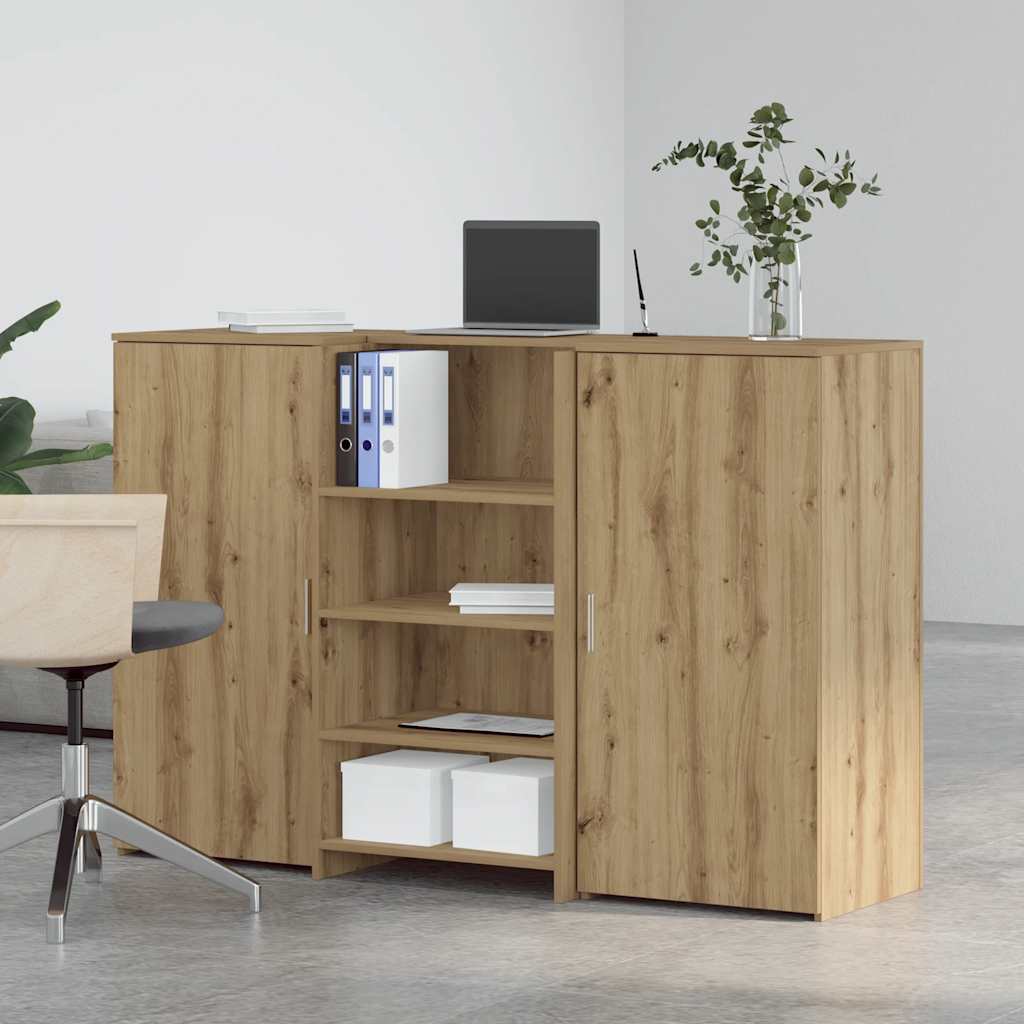 vidaXL Biurko recepcyjne dąb artisan 155x50x103,5 cm Drewno klejone
