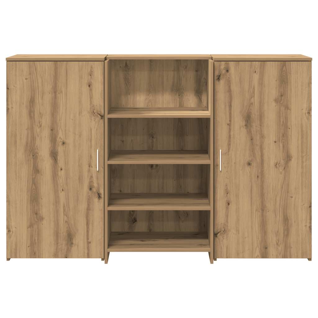 vidaXL Biurko recepcyjne dąb artisan 155x50x103,5 cm Drewno klejone