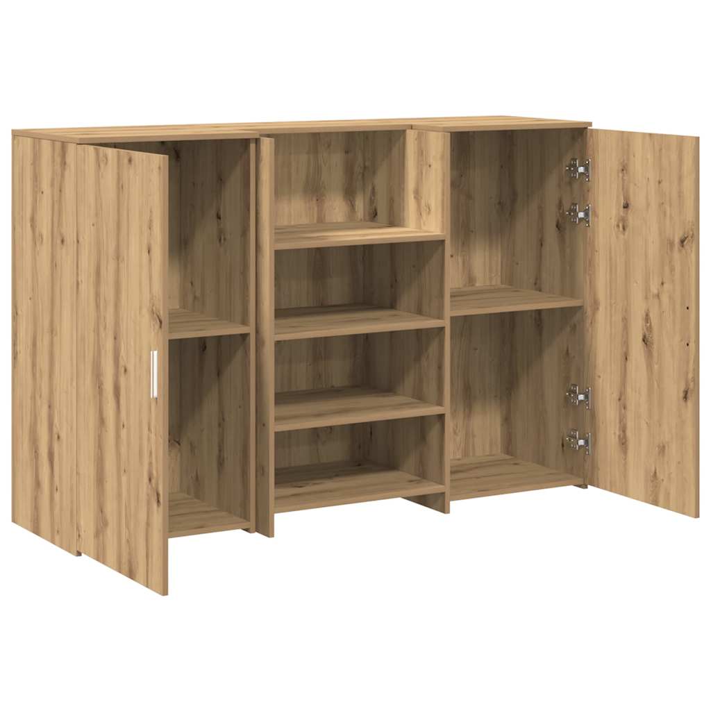 vidaXL Biurko recepcyjne dąb artisan 155x50x103,5 cm Drewno klejone