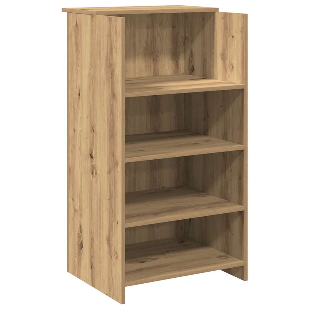 vidaXL Biurko recepcyjne dąb artisan 155x50x103,5 cm Drewno klejone
