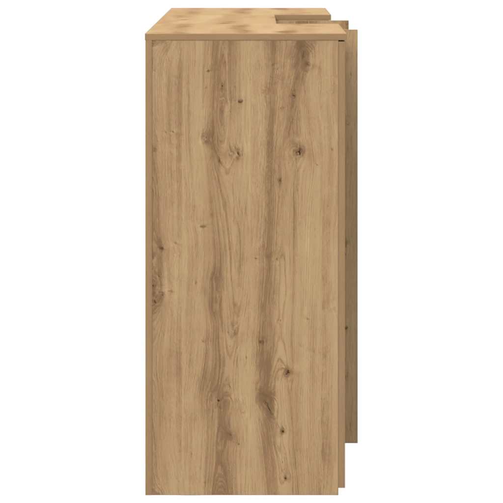 vidaXL Biurko recepcyjne dąb artisan 155x50x103,5 cm Drewno klejone