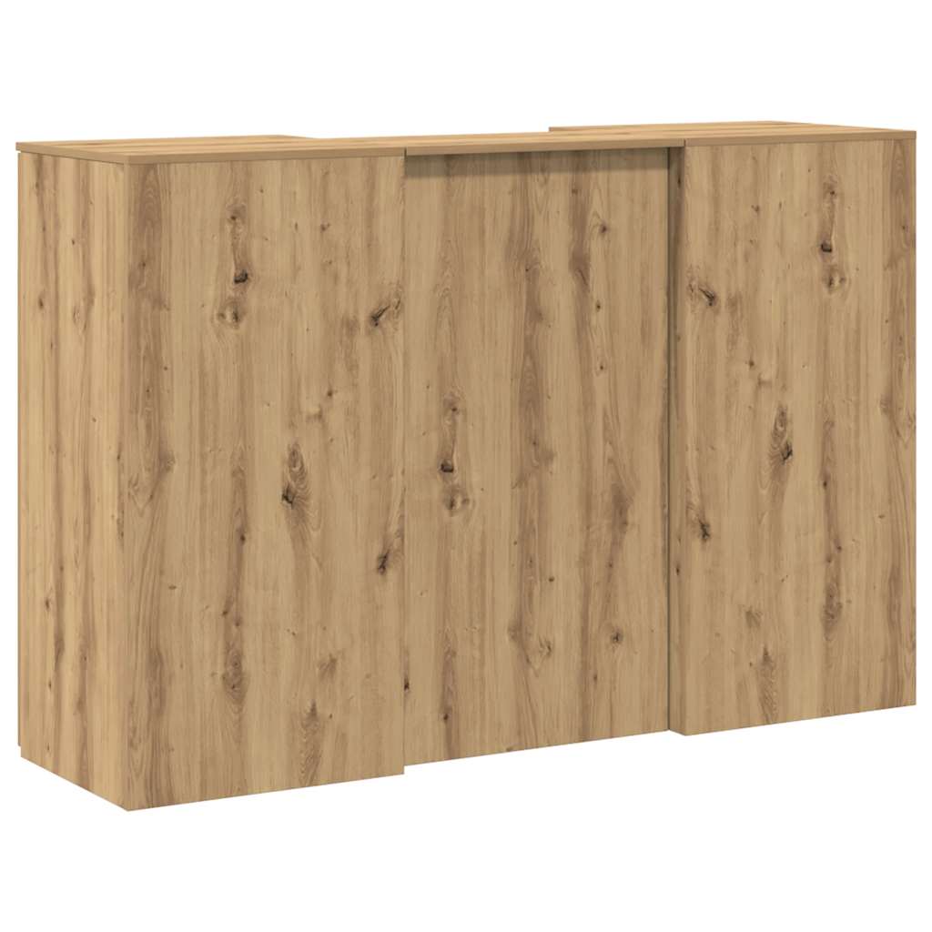 vidaXL Biurko recepcyjne dąb artisan 155x50x103,5 cm Drewno klejone
