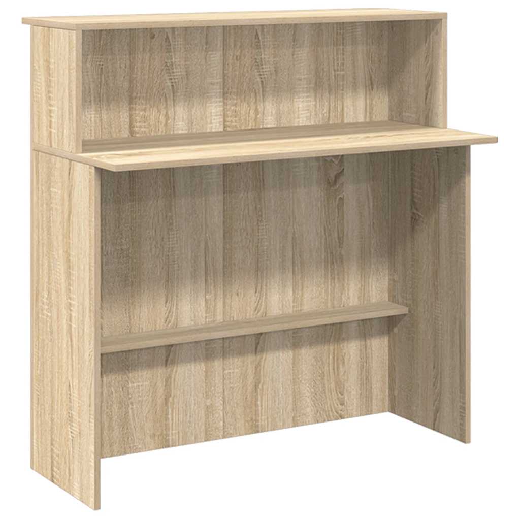 vidaXL Biurko recepcyjne dąb sonoma 200x50x103,5 cm Drewno klejone