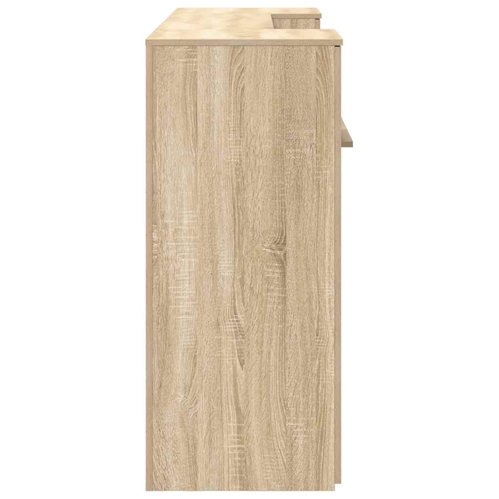 vidaXL Biurko recepcyjne dąb sonoma 200x50x103,5 cm Drewno klejone