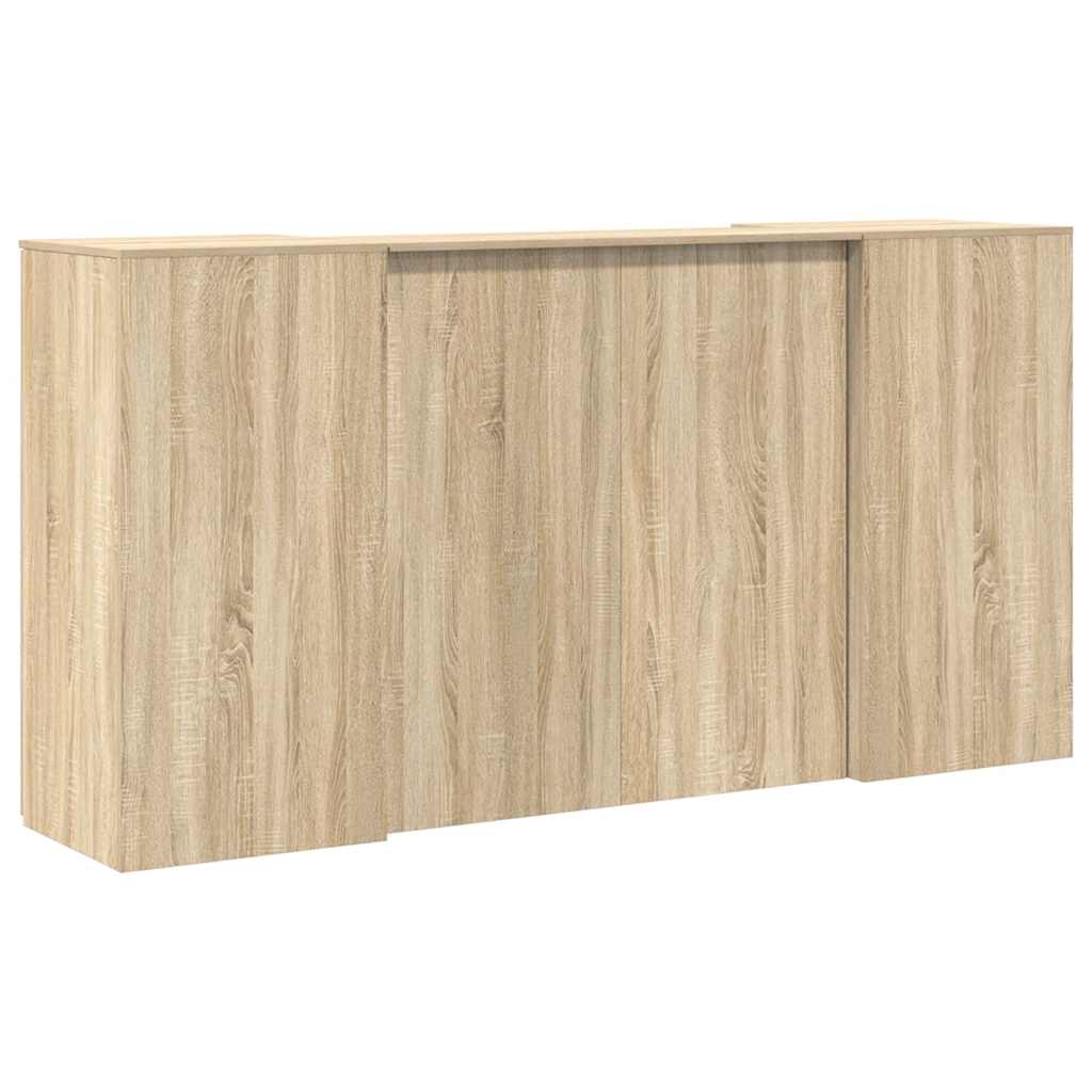 vidaXL Biurko recepcyjne dąb sonoma 200x50x103,5 cm Drewno klejone