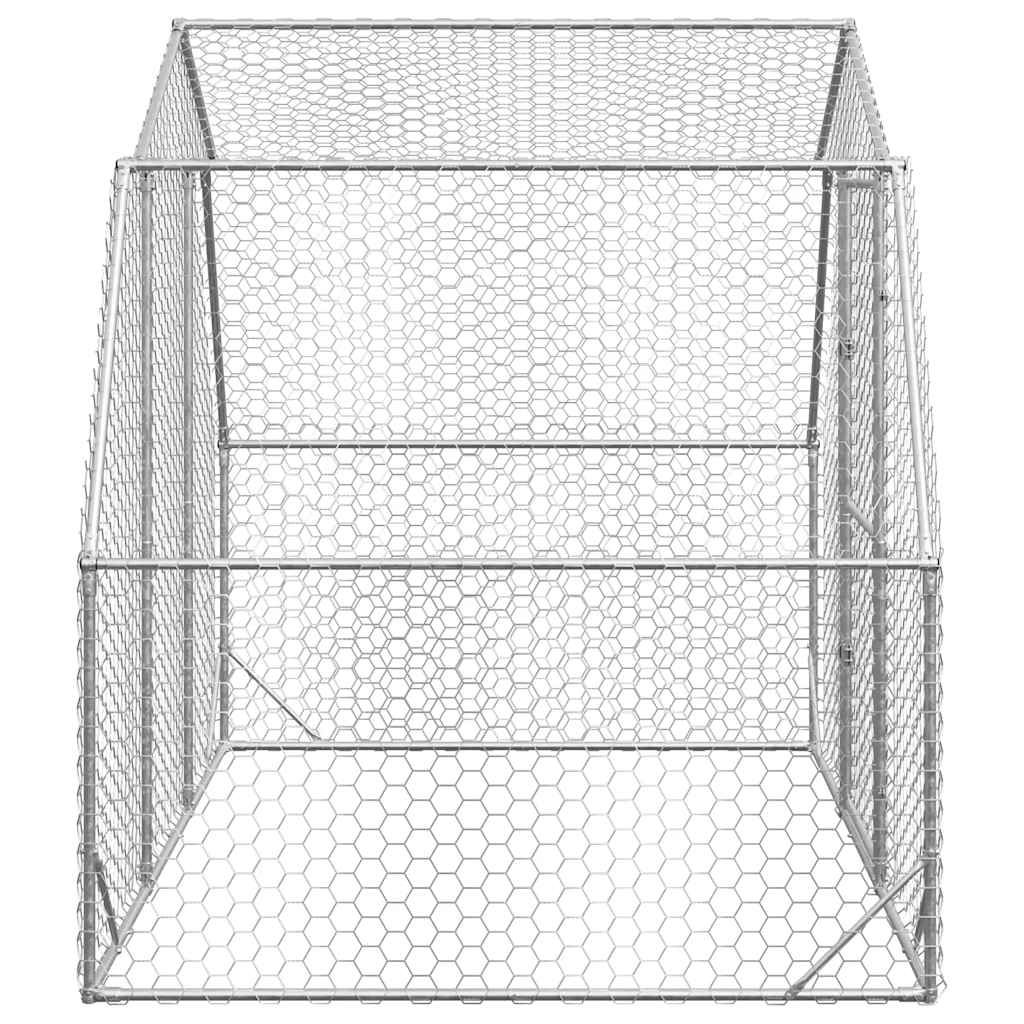vidaXL Kurnik dla kur, 2,5x2x2,25 m, stal