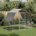 vidaXL Kurnik z dachem, 2,5x2x2,25 m, stal