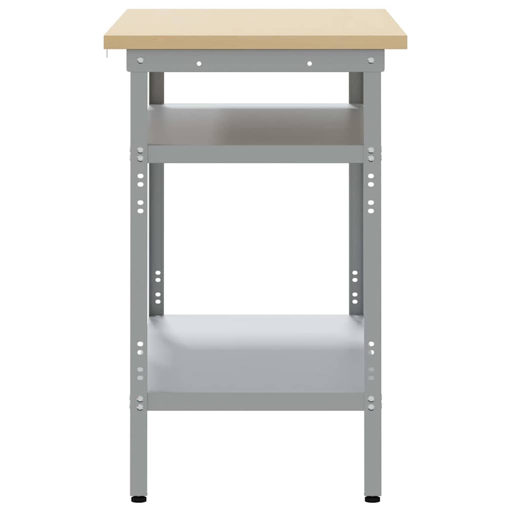 vidaXL Stół roboczy Szary 100 x 55 x 85 cm Stal malowana proszkowo