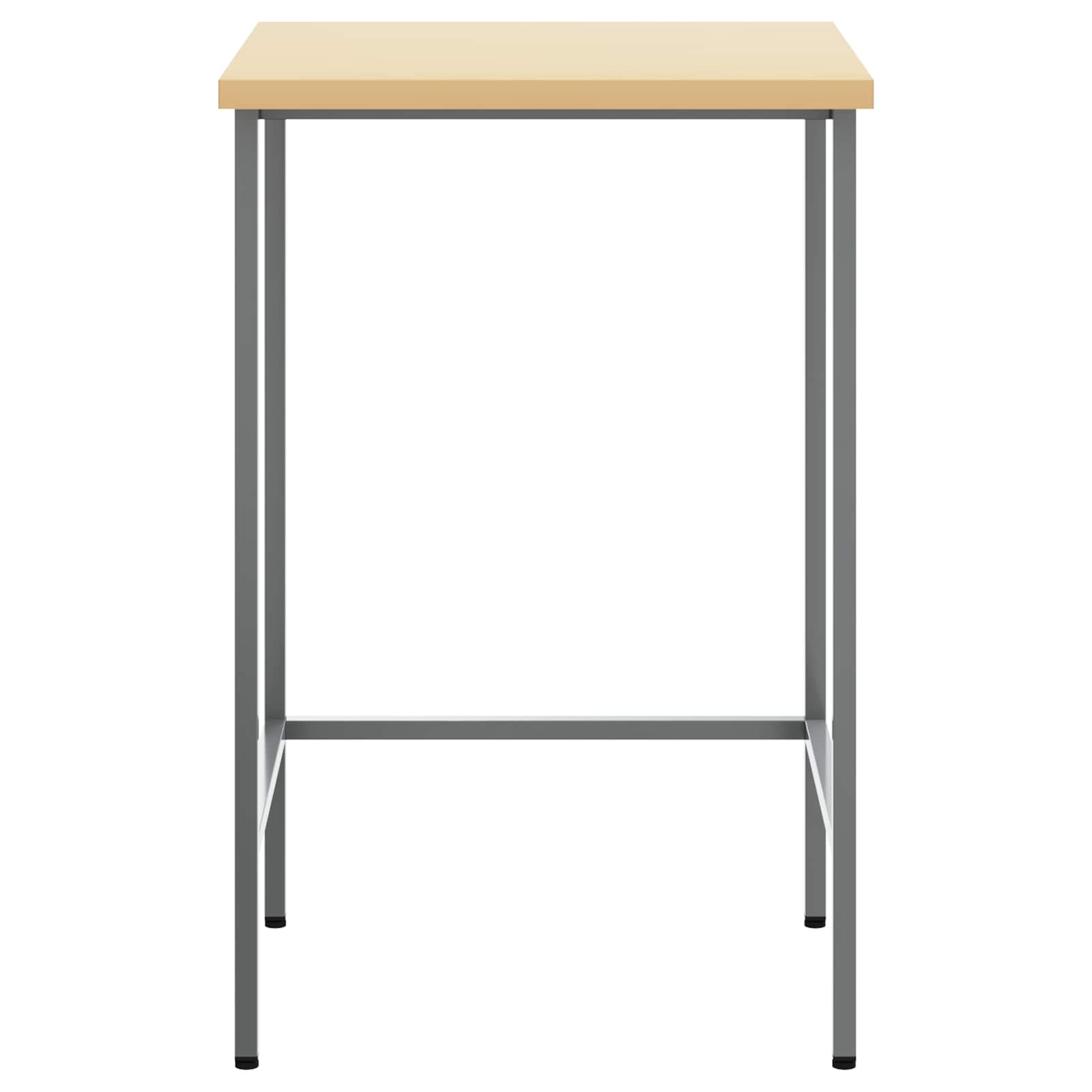 vidaXL Stolik narożny Szary 55 x 55 x 85 cm Stal i drewno inżynieryjne