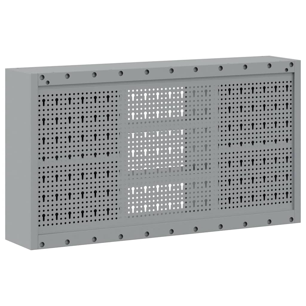 vidaXL Szafka na narzędzia z półką Czarny i szary 100 x 20 x 55 cm