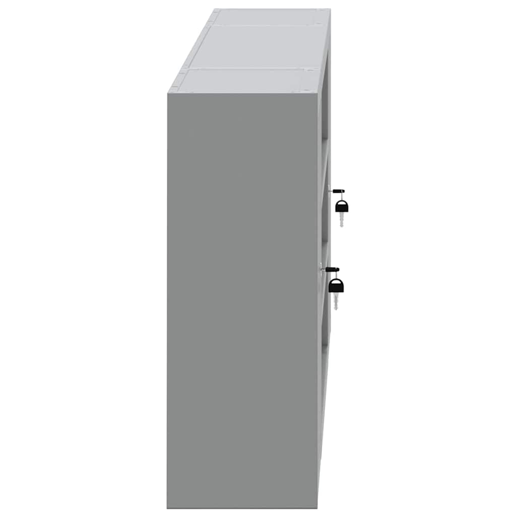 vidaXL Szafka na narzędzia z półką Czarny i szary 150 x 20 x 55 cm