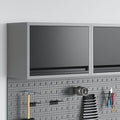 vidaXL Szafka na narzędzia Czarny i szary 50 x 25 x 35 cm
