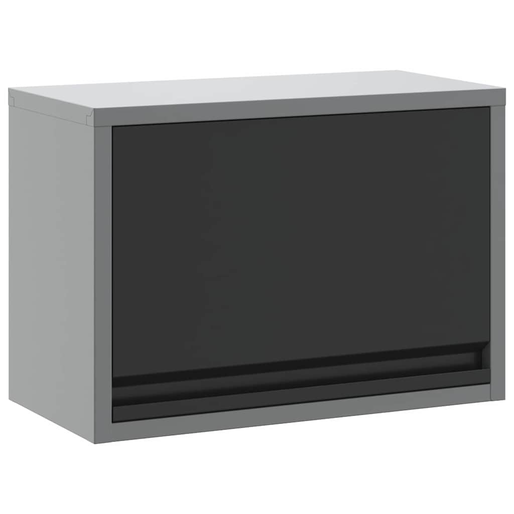 vidaXL Szafka na narzędzia Czarny i szary 50 x 25 x 35 cm