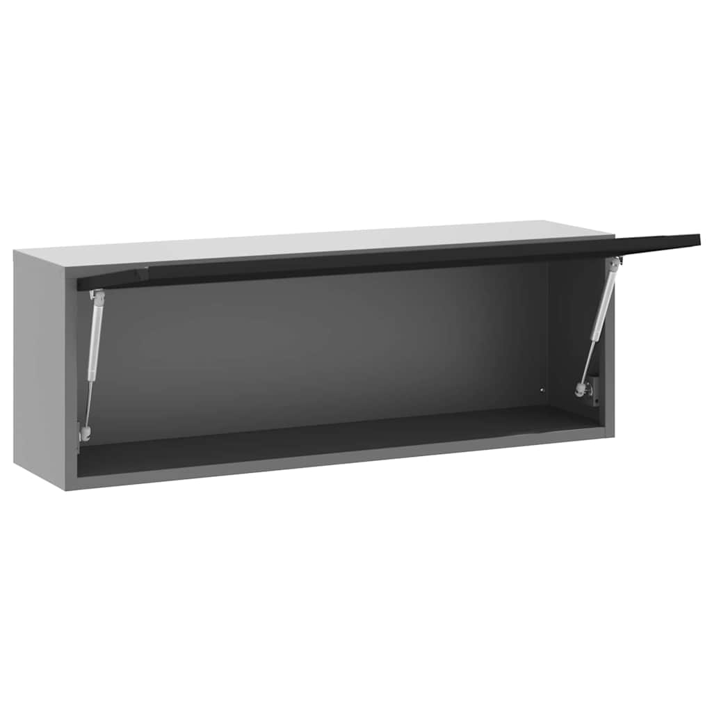 vidaXL Szafka na narzędzia Czarny i szary 100 x 25 x 35 cm