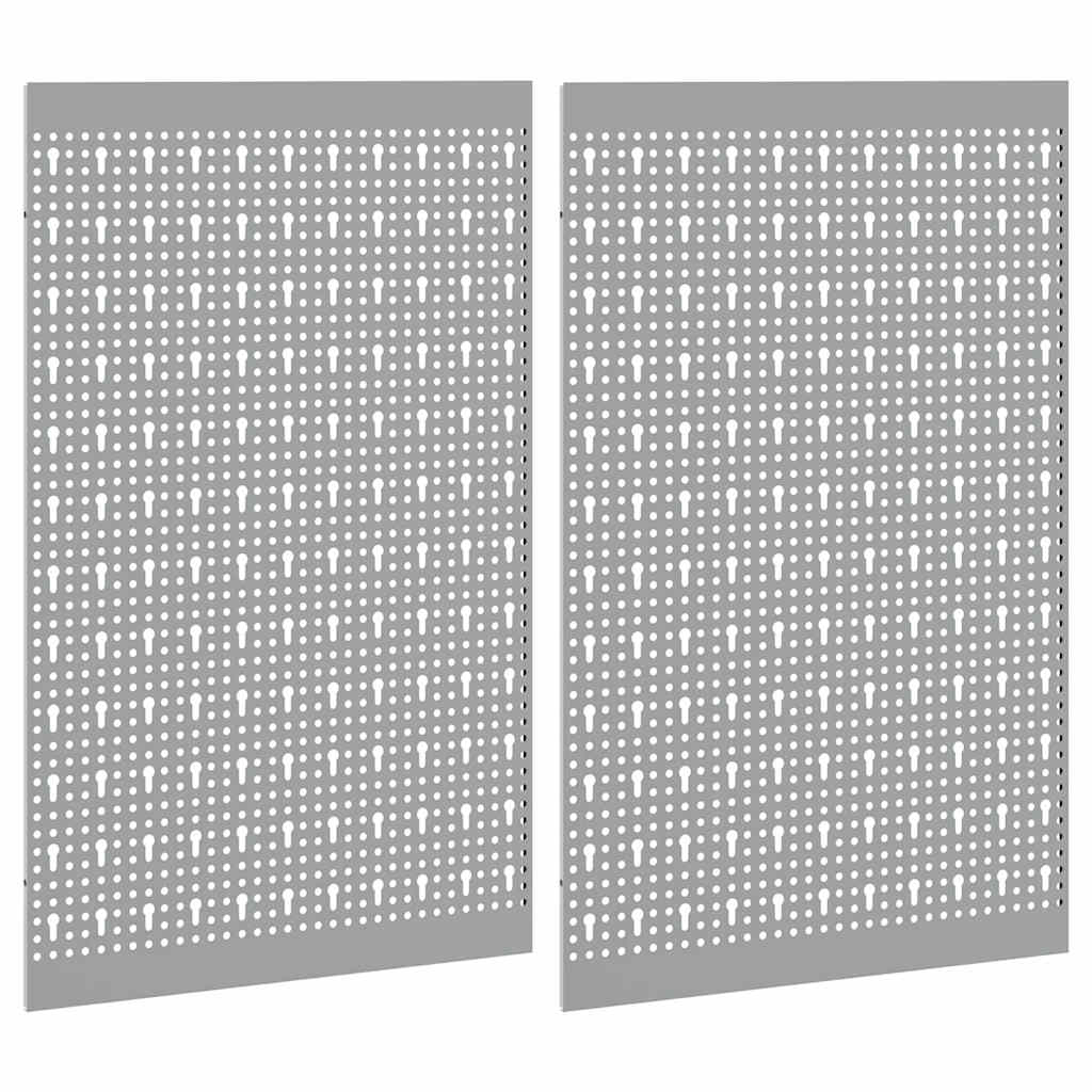 vidaXL Panel Narzędziowy 2 pcs Szary 100 x 1 x 80 cm